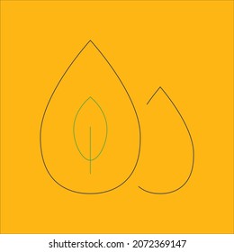 Simple ecology icon and symbol art