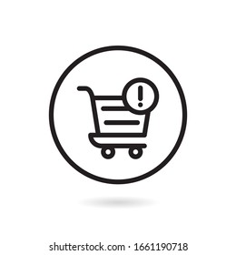 Simple E-commerce Icon en blanco y negro, puede ser usado para sitio web y aplicación. 