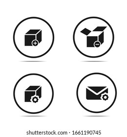Simple E-commerce Icon black and white, can use for website and application. 