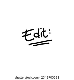 simple of Edit text for correction or revise or grading note. vector
