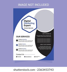 plantilla de folleto corporativo simple editable
