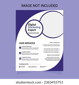 plantilla de folleto corporativo simple editable
