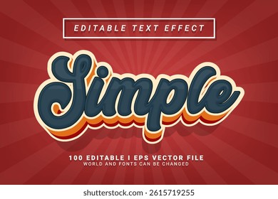 Simple Editable Text Effect Design