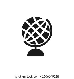 Simple education globe icons with in solid style design on white background. Suitable for science, education, school, website app, user interface and pattern design. Pixel Perfect 48x48. Vector EPS 10