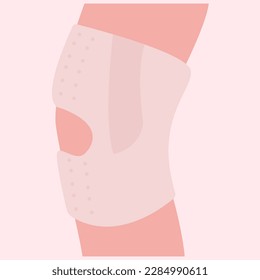 Una ilustración simple y eficaz de las almohadillas de rodilla para la terapia física.