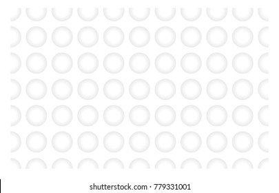 Simple but effective white composition. Illustration of snow balls in regular pattern can be used for printing on paper or textile. 