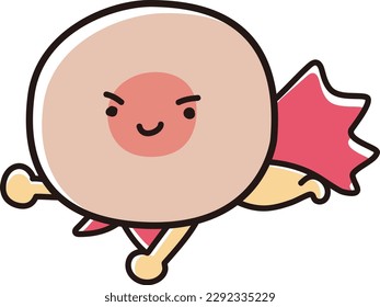 simple egg cute character illustration