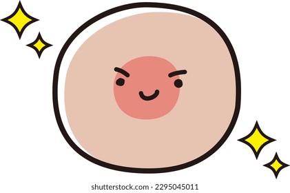 simple egg cute character illustration