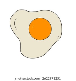 Simple egg illustration with shading