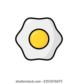 Simple Egg lineal color icon. The icon can be used for websites, print templates, presentation templates, illustrations, etc