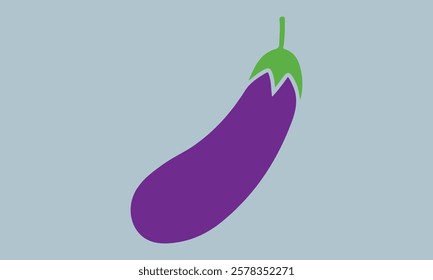 A simple eggplant art vector illustration A simple, eggplant, art, vector, illustration cut out, no people, outline, simplicity, vegetable, art, eggplant, freshness, healthy eating, illustration, symb