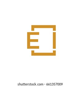 Simple EI initial Logo designs template vector illustration