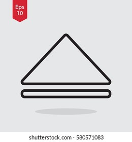 Simple Eject Flat Icon. Smart Symbol. Technology Sign. Vector Illustration