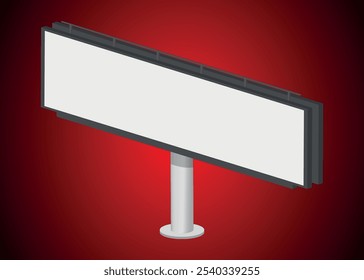 Simple elagant hoarding board vector space