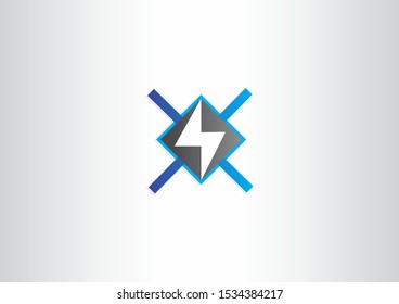 Simple electric flash and energy vector illustration