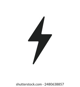 Simple electric icon on white background.