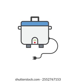 Hervidor de arroz eléctrico simple con el cable de alimentación