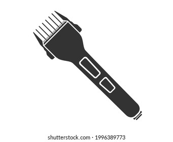 Simple electric shaver icon in black