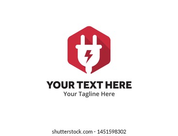 simple electrical logo creative design in flat style with color . electricity logo creative design for identity and business