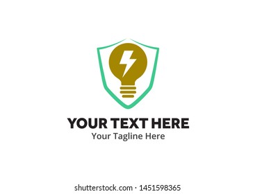 simple electrical logo creative design in flat style with color . electricity logo creative design for identity and business