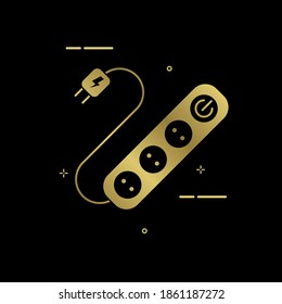 Simple electrical outlet illustration. Easy to edit with vector file. Can use for all your graphic design content. Especially about electric.