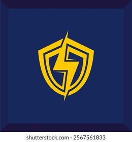 simple electricity logo for icon or symbol