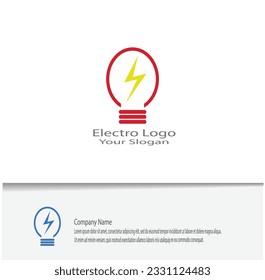 simple electro logo for your company needs, looks beautiful and elegant