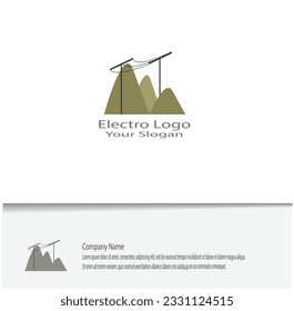 simple electro logo for your company needs, looks beautiful and elegant