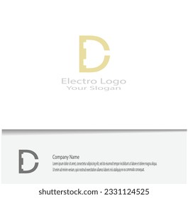 logotipo electrónico simple para las necesidades de su empresa, se ve hermoso y elegante