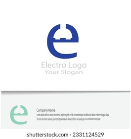 simple electro logo for your company needs, looks beautiful and elegant