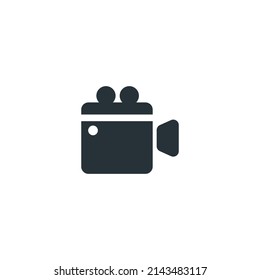 Simple electronic device . Flat isolated simple nice icon design.