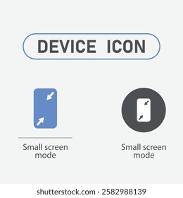 Simple electronic device icon set.