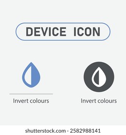 Simple electronic device icon set.