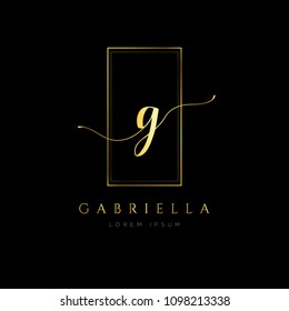 Simple Elegance Initial Letter G Type Logo Sign Symbol Icon