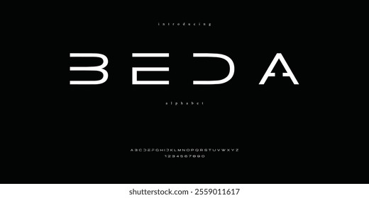 simple elegance sci-fi modern sans-serif font family  