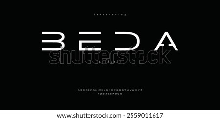 simple elegance sci-fi modern sans-serif font family  