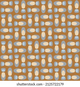 Las formas simples y elegantes decorarán cualquier superficie o cosa y lo harán atractivo. Motley abstracta patrón transparente para impresiones, textiles, web, publicidad y cualquier proyecto de diseño.