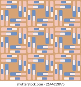 Einfache und elegante Formen dekorieren jede Fläche oder jedes Ding und machen sie attraktiv. Motley abstrakt nahtlos Muster für Drucke, Textilien, Web, Werbung und alle Design-Projekte.
