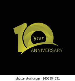 Simple and elegant 10 Year Anniversary template design