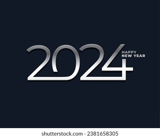 einfaches und elegantes 2024-Jahr-Einladung, Hintergrund
