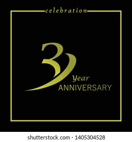 Simple and elegant 3 Year Anniversary template design