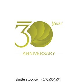 Simple and elegant 30 Year Anniversary template design