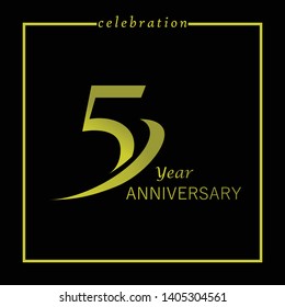 Simple and elegant 5 Year Anniversary template design