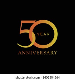 Simple and elegant 50 Year Anniversary template design