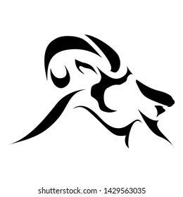 Simple and Elegant Abstract Goat