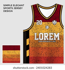 
simple elegant abstract red basketball jersey sublimation template