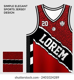 
schlichte, elegante, abstrakte Basketball-Sublimationsvorlage