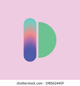 simple and elegant alphabet letter Vector Logo Design Concept. Creative minimalism logotype icon symbol Graphic vector illustration