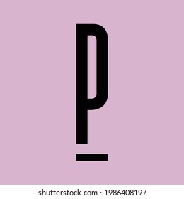 Einfache und elegante Buchstaben Vector Logo Design Konzept. Symbol für kreatives Minimalismus-Symbol mit Symbolcharakter Grafische Vektorgrafik