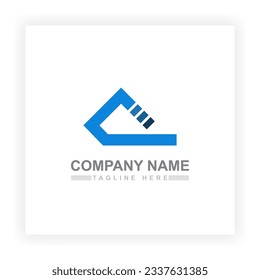 Simple and elegant alphabet logo. Letter "A" Logo Design and circular object with business card template suitable for corporate identity, website, mobile view and logo type. Logo template